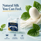 Natural Mulberry Silk Dental Floss - 50m / 54.7yd