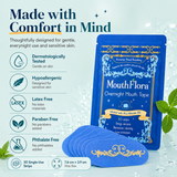 Overnight Mouth Tape for Sleeping, with Pro-Vitamin B5 (D-Panthenol) - 30 Strips